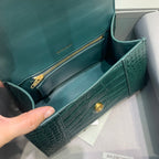 BLN-Ciaga Hourglass Small Handbag In Dark Green, For Women,  Bags 9in/23LO
