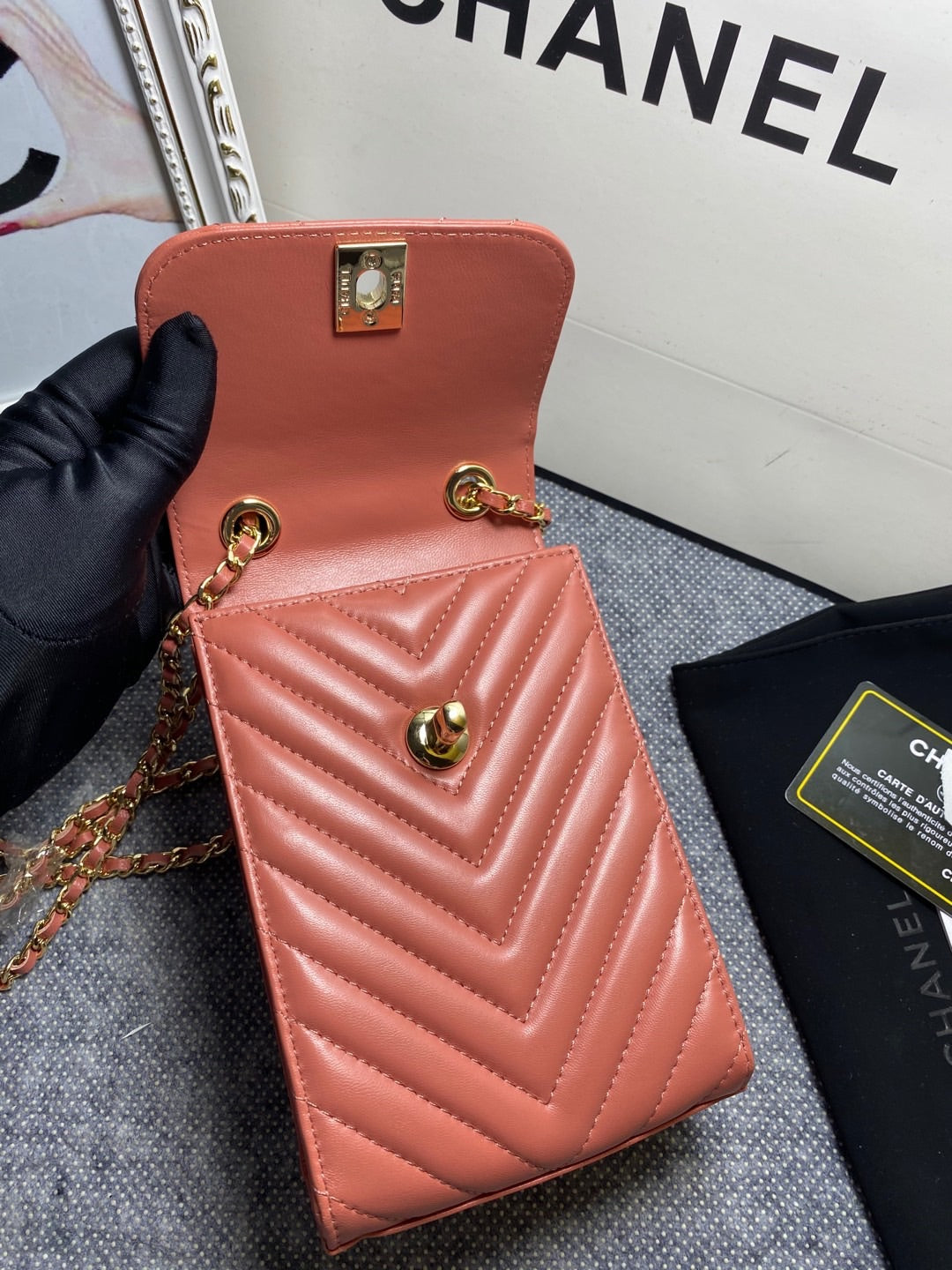 CHL -  Chevron Trendy CHL -  Phone Nude Bag For Women 18LO/7in