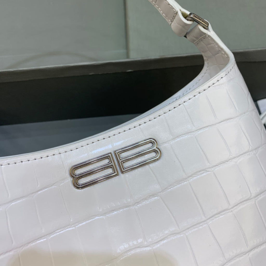 BLN-Ciaga XX Small Hobo Bag In White, For Women,  Bags 7.8in/20LO 6955892108Y9001