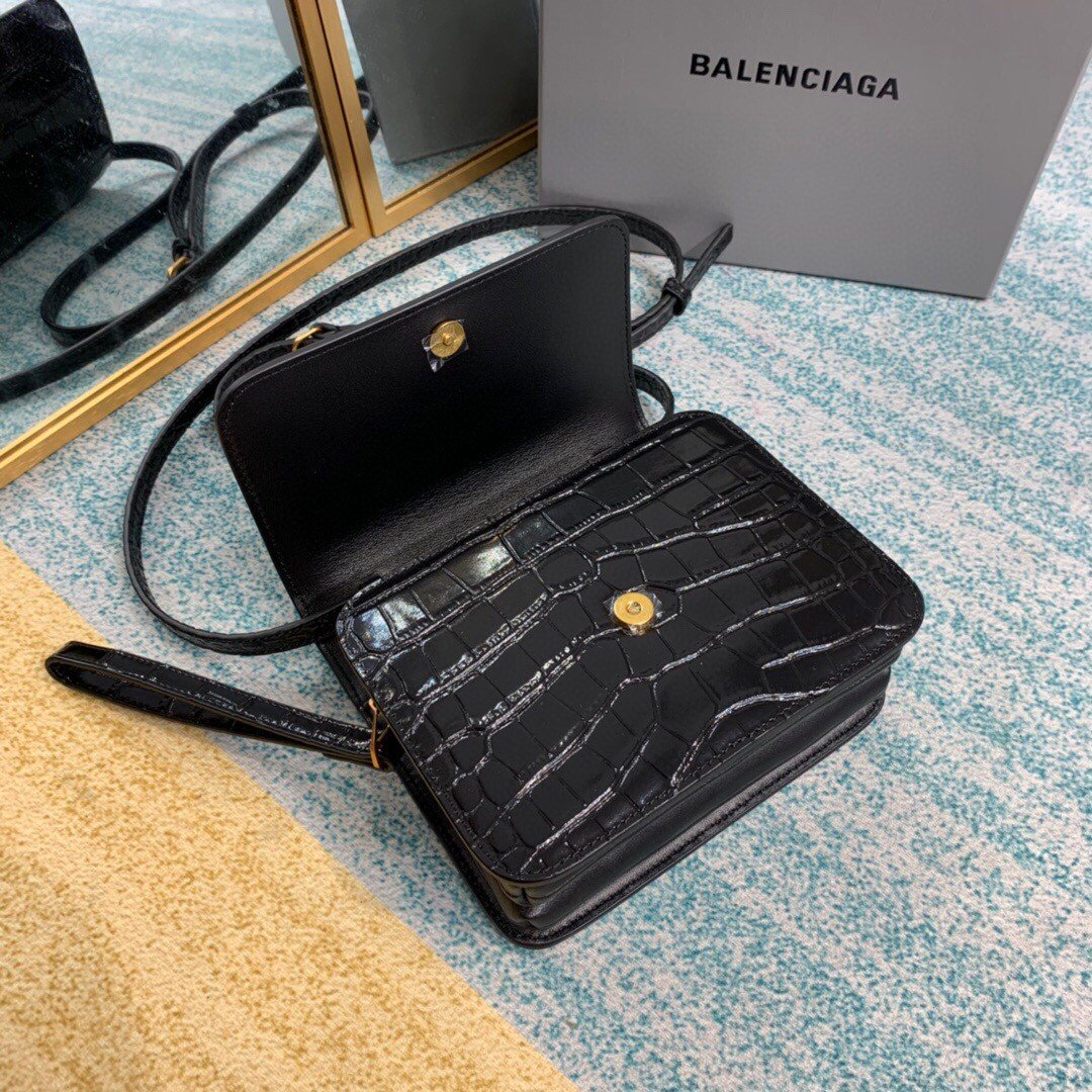 BLN-Ciaga Bolso Bandolera B In Black, For Women,  Bags 7in/18LO