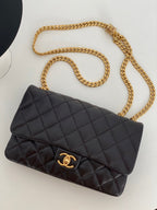 CHL - Small Flap Bag Black For Women Bags 8.7in/22LO