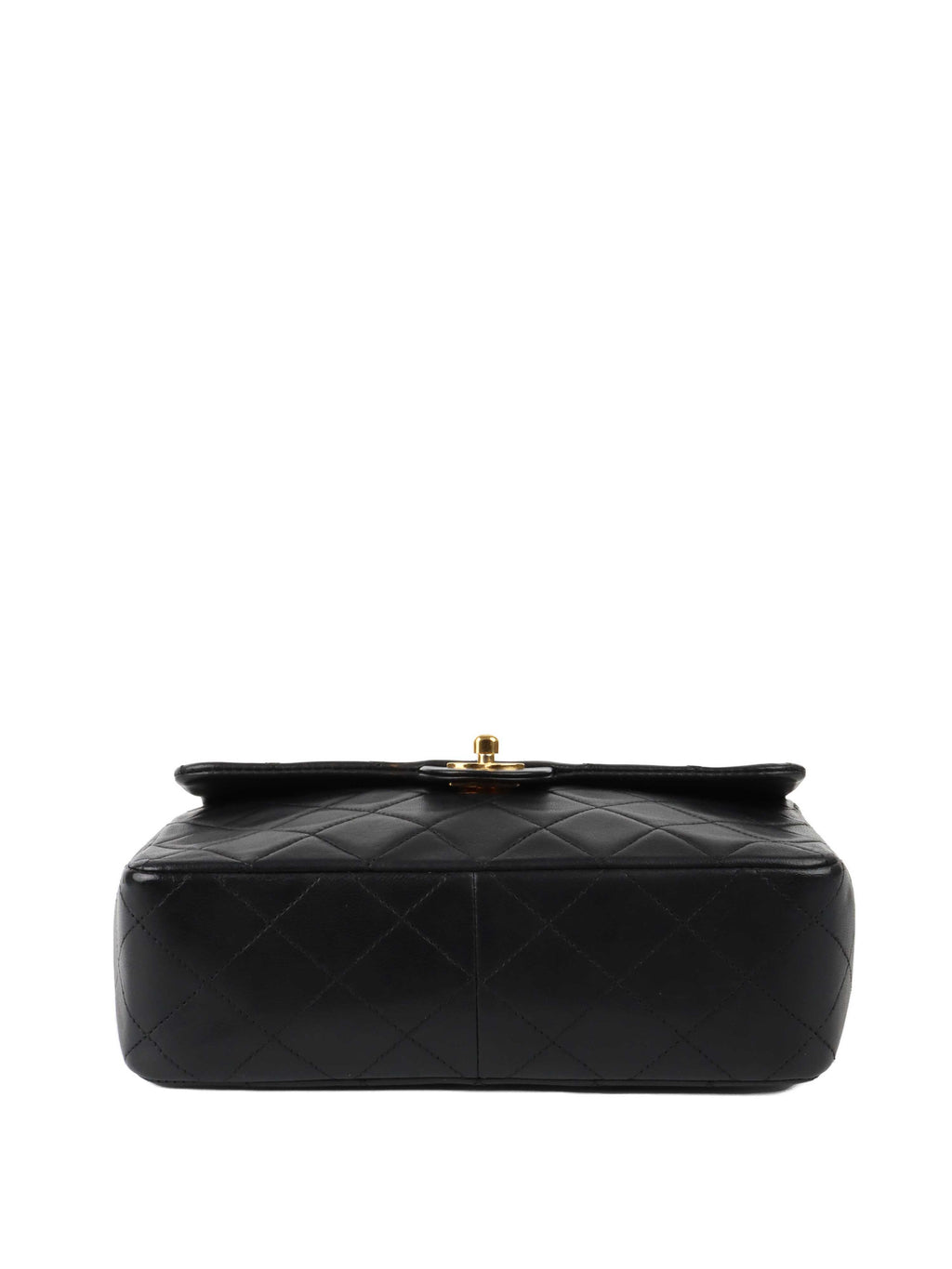 CHNL -  Black  Flap Bag GHW.