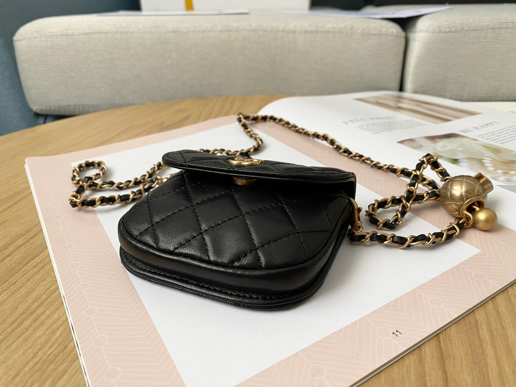 CHL - Mini 1889 Unblocked Metal Ball Black Bag For Women 9LO/3.5in