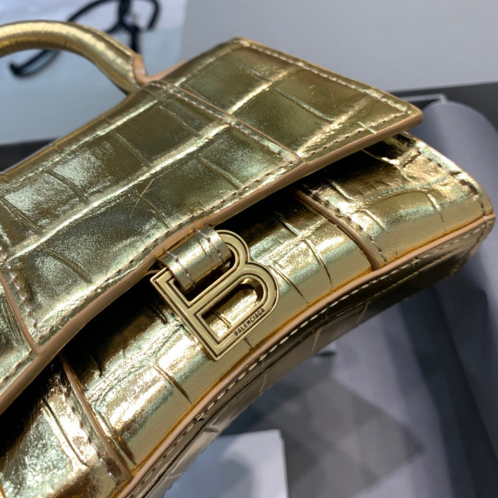 BLN-Ciaga Hourglass Mini Handbag In Gold, For Women,  Bags 4.7in/12LO