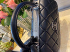 CHL -  Classic Flap Bag Medal Hardware Black For Women 9.8in/25LO