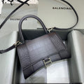 BLN-Ciaga Hourglass Small Handbag In Dark Grey, For Women,  Bags 9in/23LO 5935462107U1309