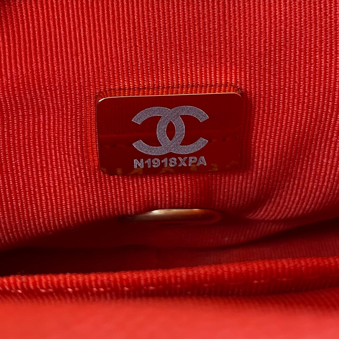 CHL - Mini Flap Bag With Top Handle Gold Hardware Red For Women Handbags, Shoulder Bags 7.9in/20LO AS2431 