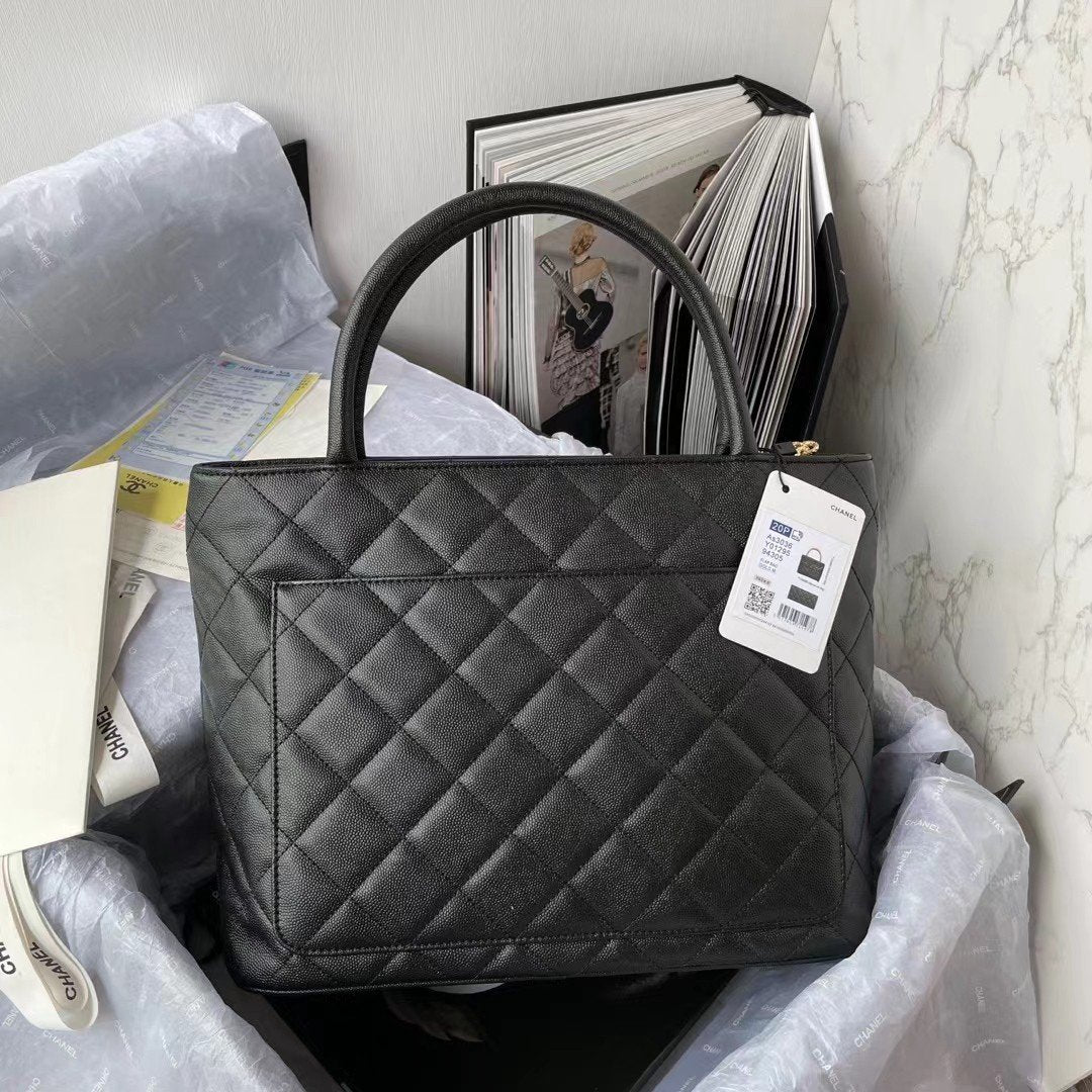 CHL - Medallion Tote Shoulder Black Bag For Women 29LO/11.4in