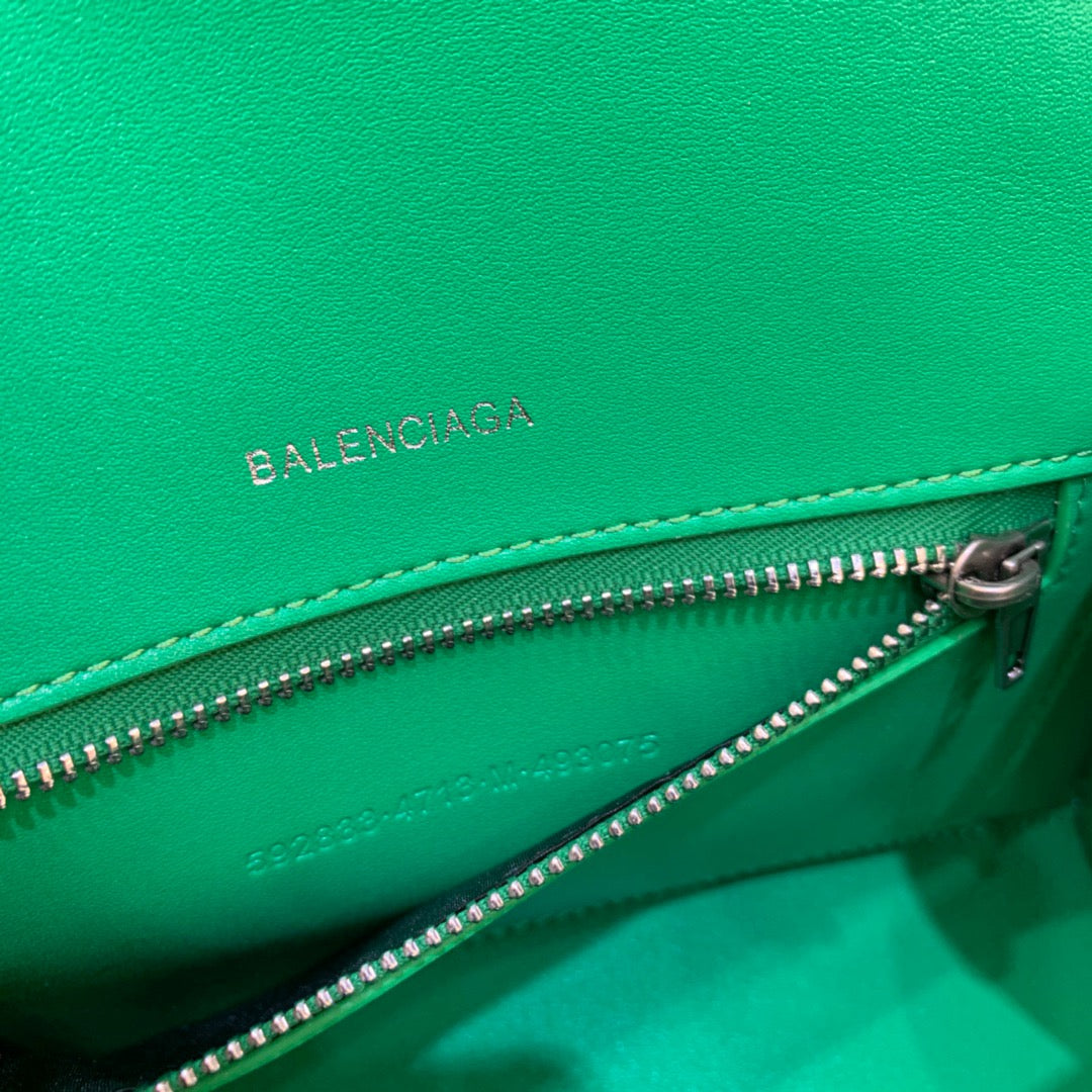 BLN-Ciaga Hourglass Small Handbag In Bright Green, For Women,  Bags 9in/23LO