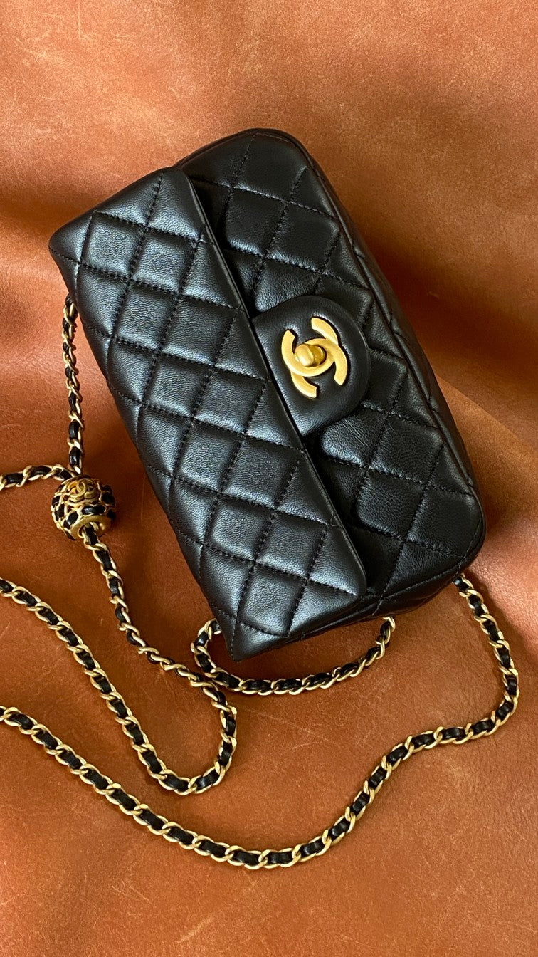 CHL - Mini Flap Bag Black For Women Bags 7.9in/20LO