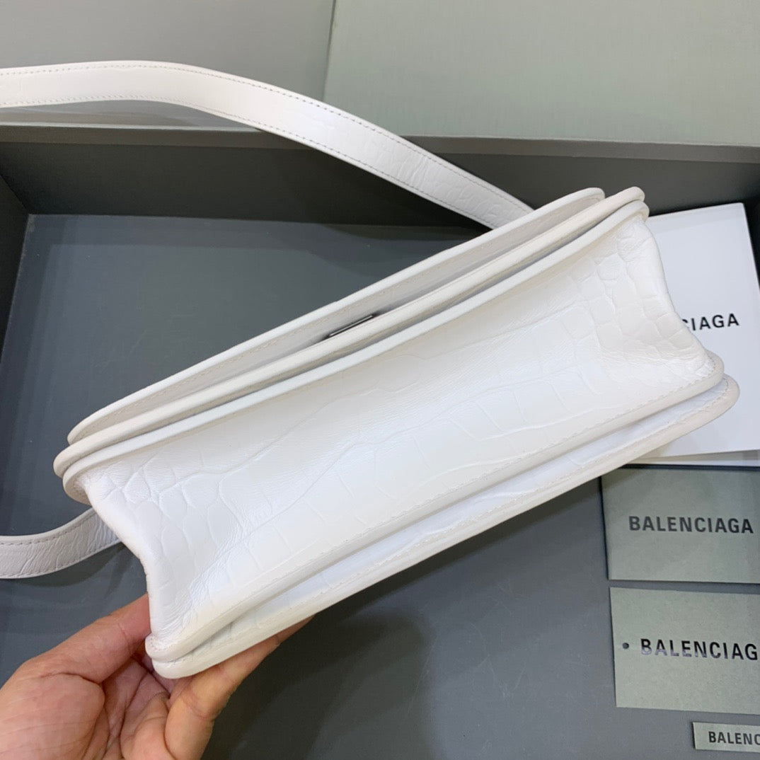 BLN-Ciaga Gossip Small Shoulder Bag White, For Women,  Bags 9.1in/23LO