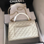CHL -  Coco With Top Handle Bag White For Women 11in/28LO
