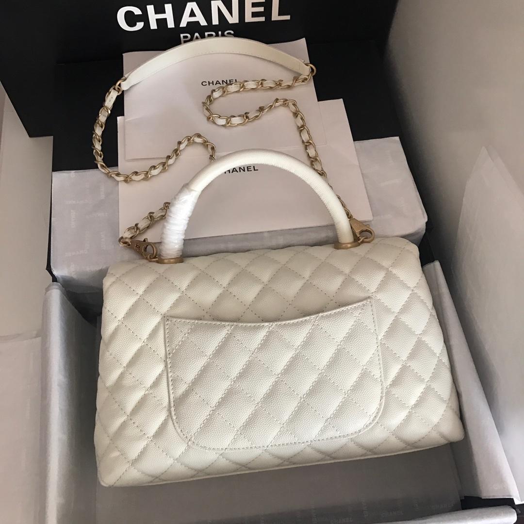 CHL -  Coco With Top Handle Bag White For Women 11in/28LO