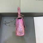 BLN-Ciaga Hourglass Mini Handbag With Chain In Light Pink, For Women,  Bags 4.7in/12LO
