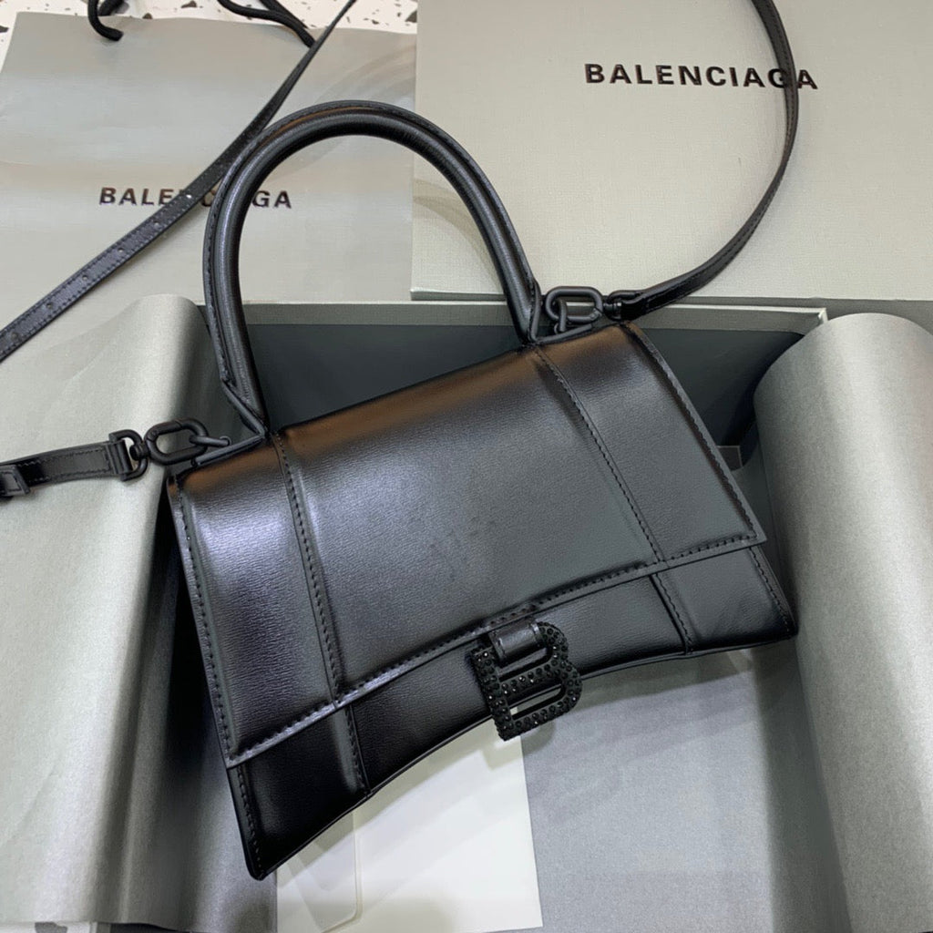 BLN-Ciaga Hourglass Small Handbag In Black, For Women,  Bags 9in/23LO