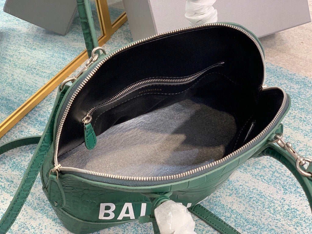 BLN-Ciaga Ville XXS Handbag In Dark Green, For Women,  Bags 8.6in/22LO