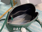 BLN-Ciaga Ville XXS Handbag In Dark Green, For Women,  Bags 8.6in/22LO