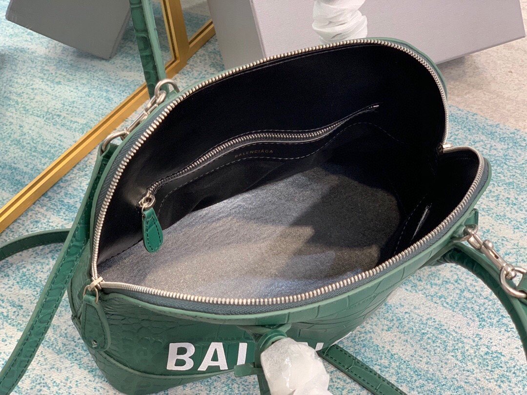 BLN-Ciaga Ville XXS Handbag In Dark Green, For Women,  Bags 8.6in/22LO