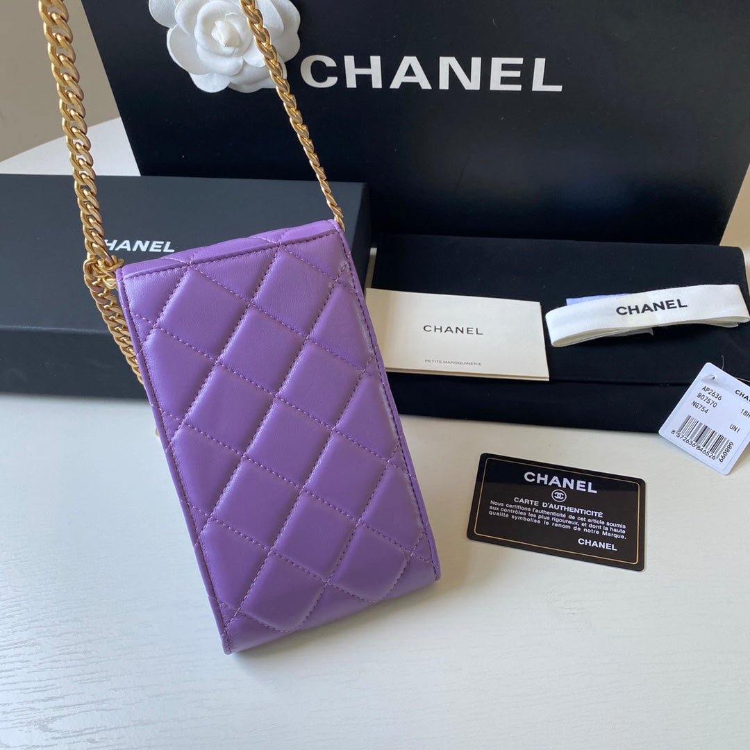 CHL - Phone Holder Purple Bag For Women 15LO/6in