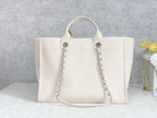 CHL - Small Shopping Bag SilLusso Official - Hardware Cream For Women Handbags, Shoulder Bags 15.2in/39LO AS3257