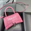 BLN-Ciaga Hourglass Small Handbag In Dark Pink, For Women,  Bags 9in/23LO