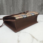 B-Berry - BB  Small  Check And Crossbody Bag Brown For Women, Women’s Bags 9in/24LO