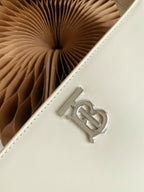 B-Berry - BB  Thomas Shoulder Bag Monogram White For Women, Bags 5.5in/14LO 80462501