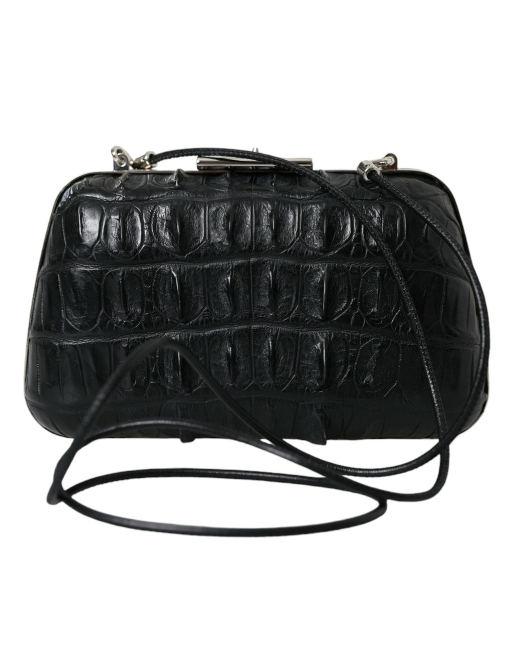 Blnciaga Elegant Crocodile Leather Evening Women's Clutch