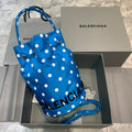 BLN-Ciaga Le Cagole Medium Bucket Bag In Blue, For Women,  Bags 17.6in/45LO