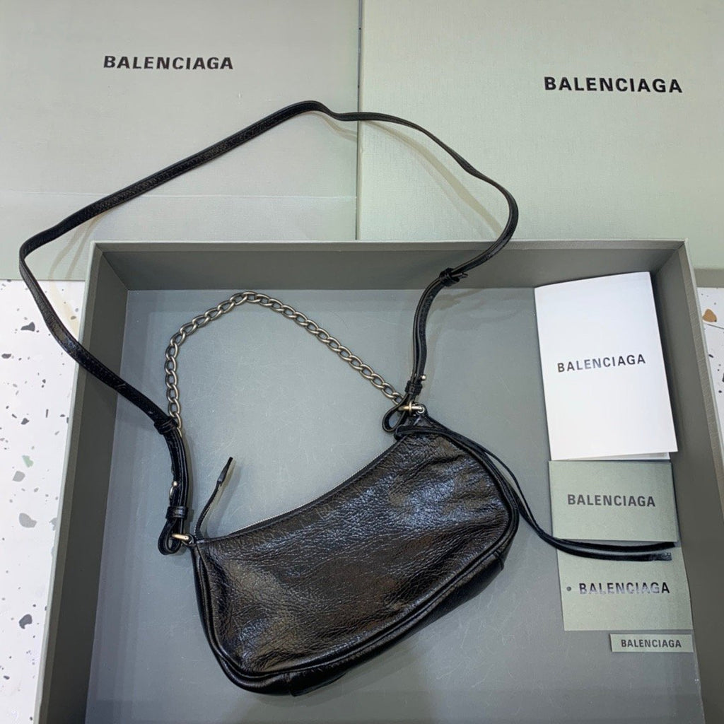 BLN-Ciaga Le Cagole Mini Bag With Chain In Black, For Women,  Bags 8.2in/21LO 6958141VG9Y1000