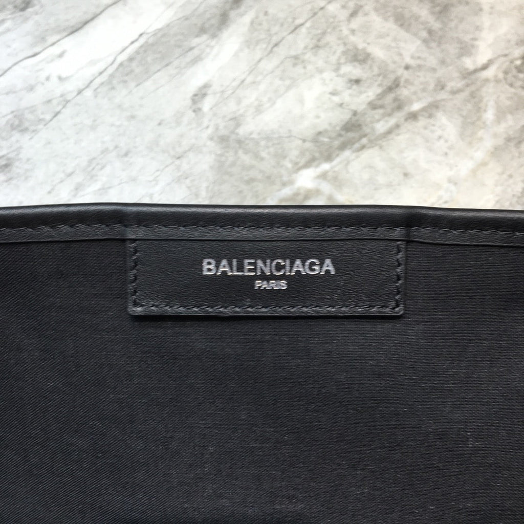 BLN-Ciaga Navy Medium Cabas Tote Bag In Black, For Women,  Bags 14.1in/36LO 5812922HH3N9260