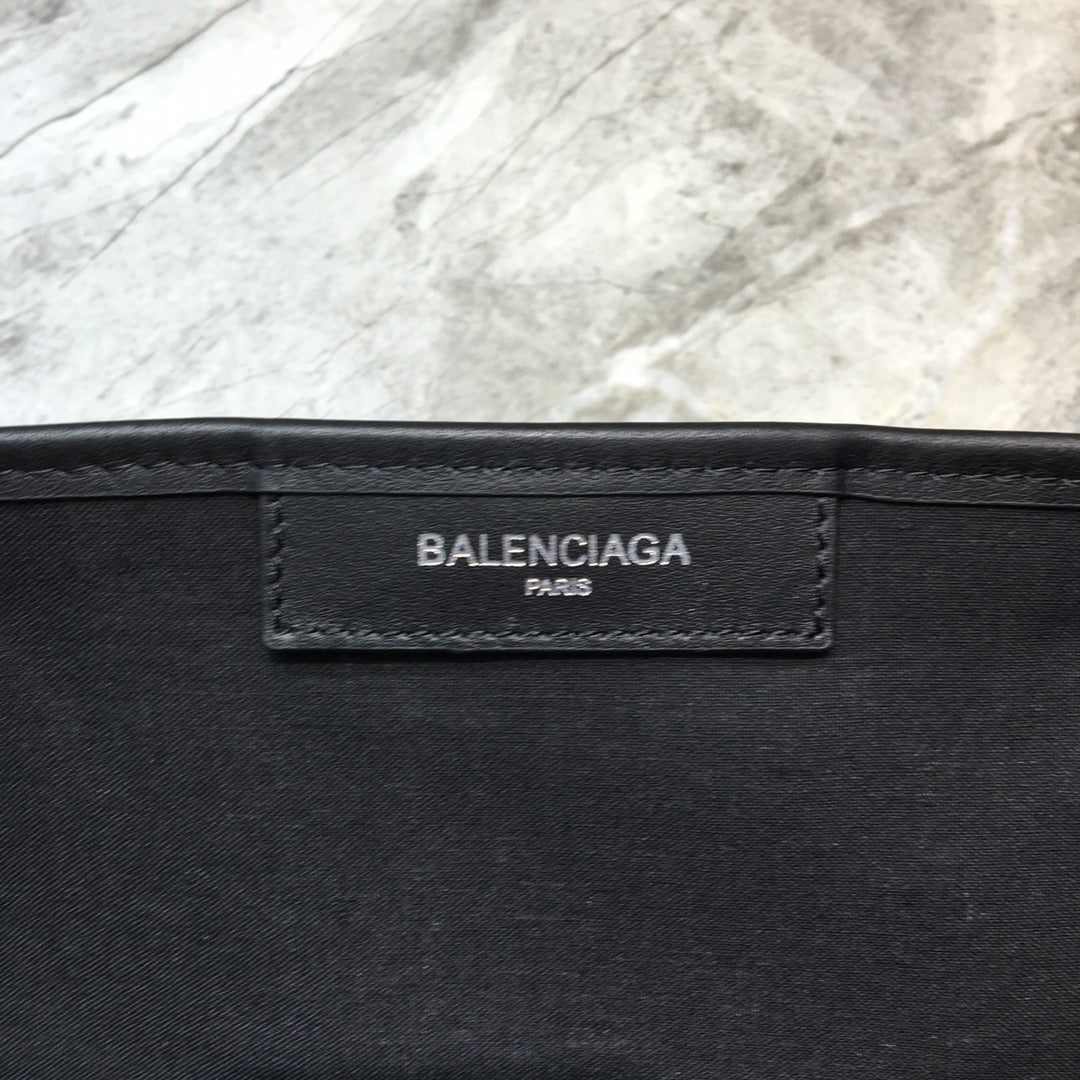 BLN-Ciaga Navy Medium Cabas Tote Bag In Black, For Women,  Bags 14.1in/36LO 5812922HH3N9260