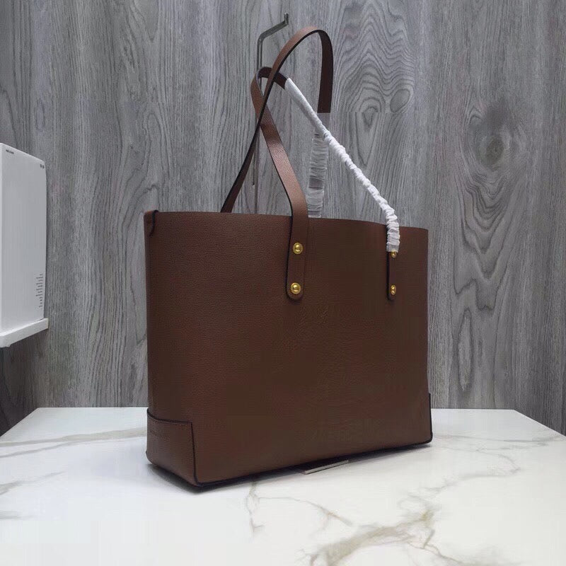 B-Berry - BB  Small Embossed Crest Tote Brown For Women, Bags 13.8in/35LO