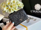 CHL - Woc Camellia Black Bag For Women 12LO/4.5in