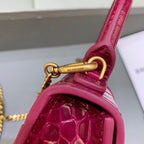 BLN-Ciaga Hourglass Mini Handbag With Chain In Dark Red, For Women,  Bags 4.7in/12LO