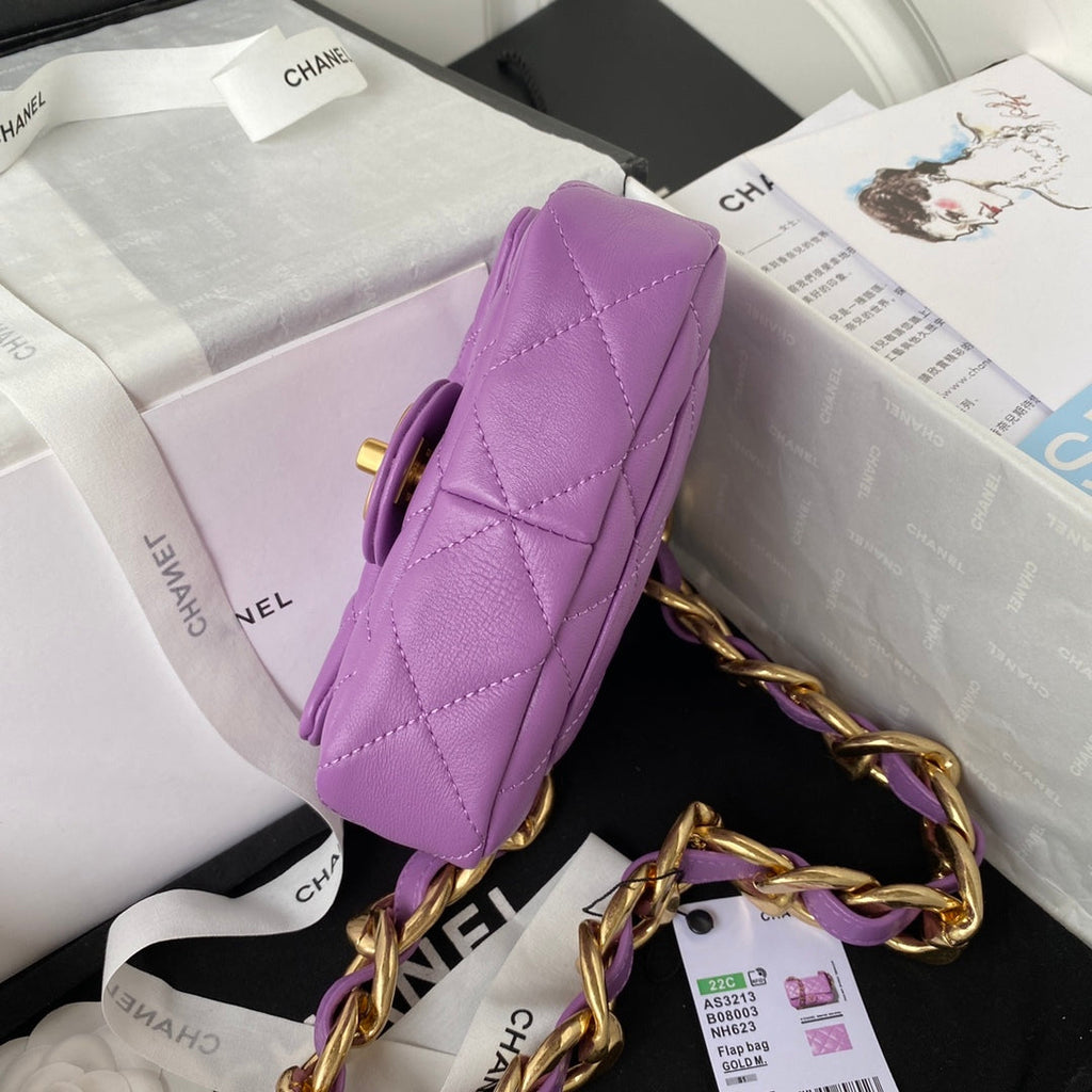 CHL - Mini Flap Bag Purple For Women Bags Shoulder And Crossbody Bags 6.6in/17LO AS3213