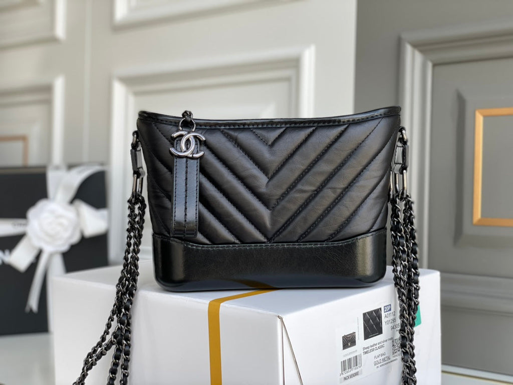 CHL -  CO-CO Gabrielle Hobo Bag Black For Women 7.8in/20LO