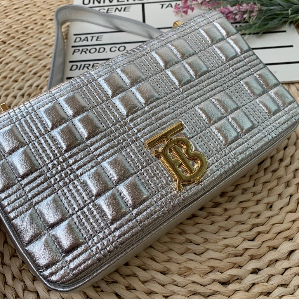 B-Berry - BB  Quilted Medium Lola Bag Monogram For Women, Bags 11in/28LO