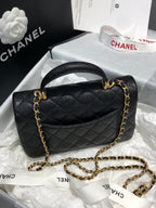 CHL - Mini Flap Bag With Top Handle Black For Women 7.8in/20LO