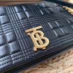 B-Berry - BB  Quilted Medium Lola Bag Monogram Black For Women, Bags 11in/28LO 80217011