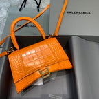 BLN-Ciaga Hourglass Small Handbag In Orange, For Women,  Bags 9in/23LO