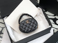 CHL - Vanity Case Shiny Gold Black Bag For Women 9.5LO/3.7in