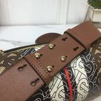 B-Berry - BB  The Monogram Stripe E-canvas Barrel Bag For Women, Bags 8.3in/21LO