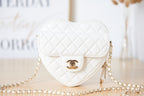 CHL - Mini Heart Bag White For Women 7in/18LO AS3191 B07958 10601