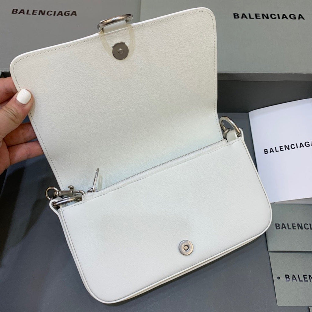 BLN-Ciaga Bondage Wallet With Chain White, For Women,  Bags 8in/20LO