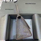 BLN-Ciaga Hourglass XS Handbag In Grey, For Women,  Bags 7.4in/19LO 59283328D0Y1272
