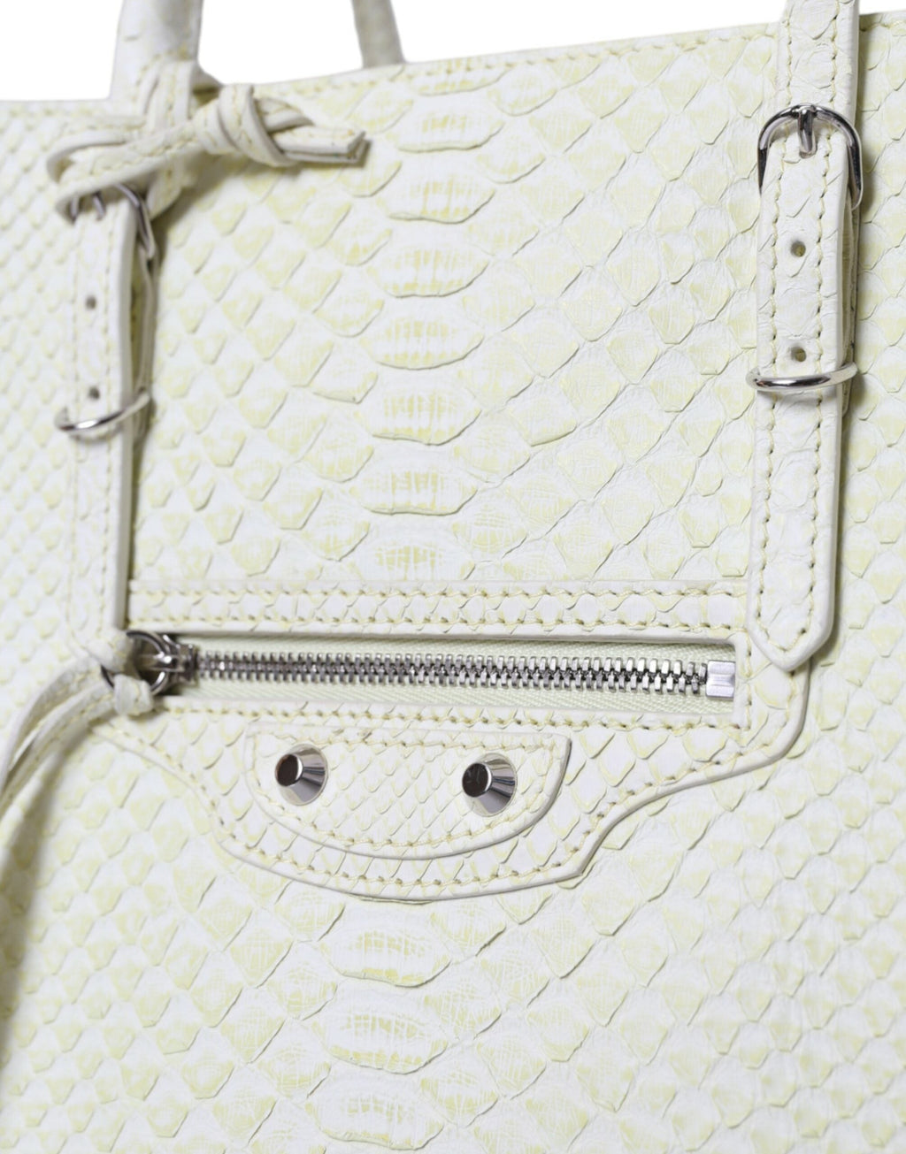 Blnciaga Chic Python Leather Tote in  & Women's yellow