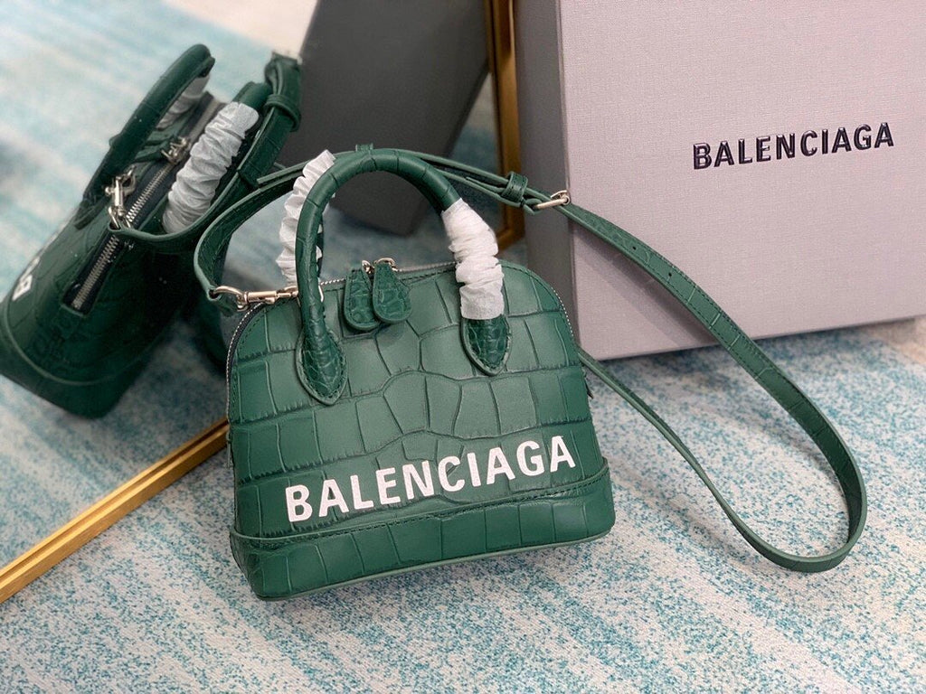 BLN-Ciaga Ville Mini Handbag In Dark Green, For Women,  Bags 4.7in/12LO