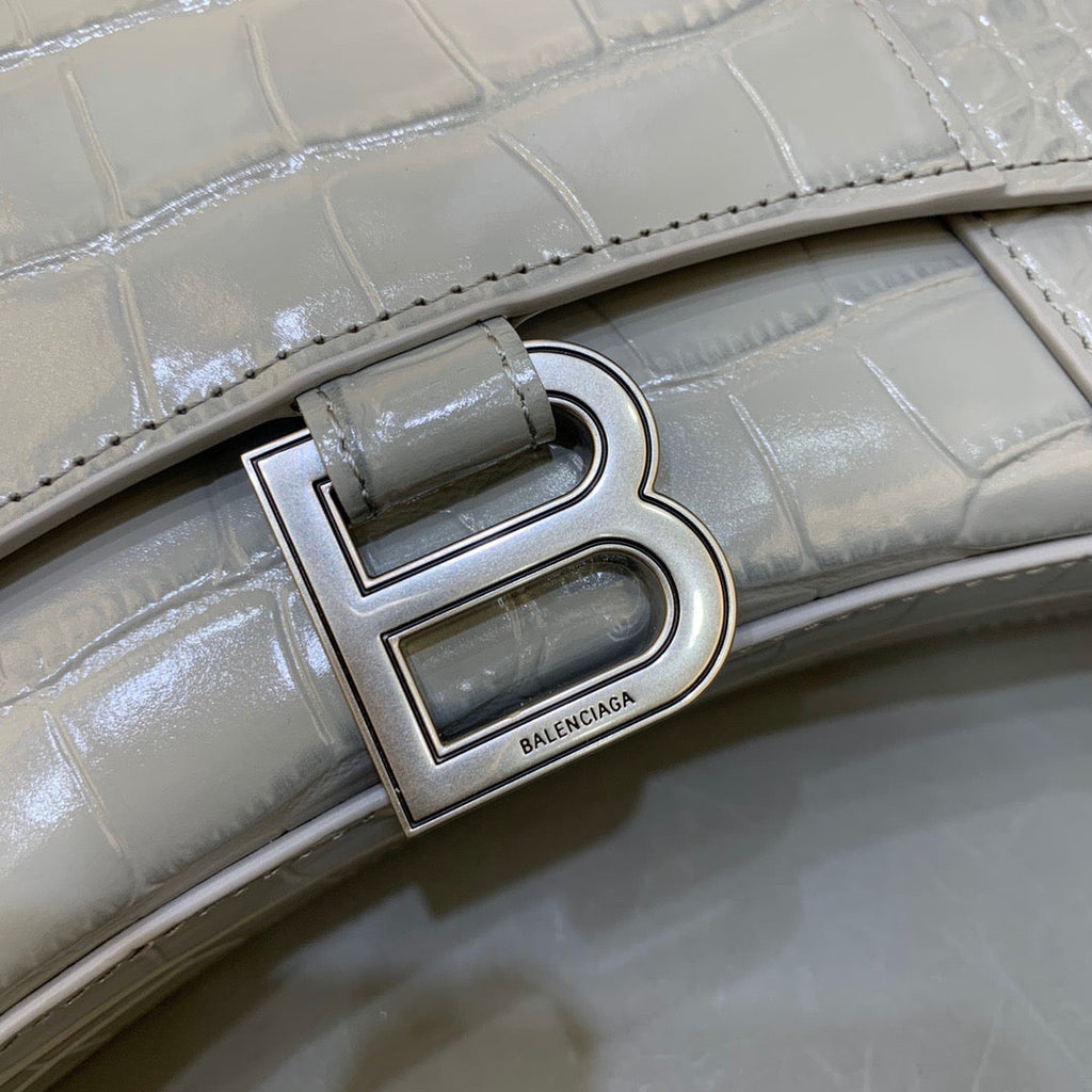 BLN-Ciaga Hourglass Wallet On Chain in Gray, For Women,  Bags 9in/23LO