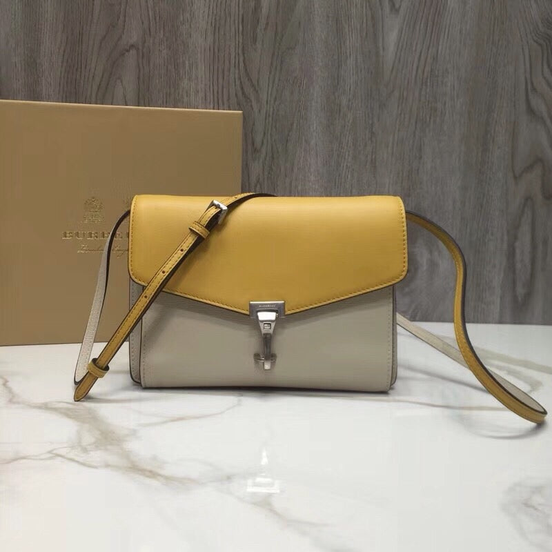 B-Berry - BB  Small Macken Colorblock Crossbody Beige/Yellow Bag For Women, Bags 9.5in/24LO